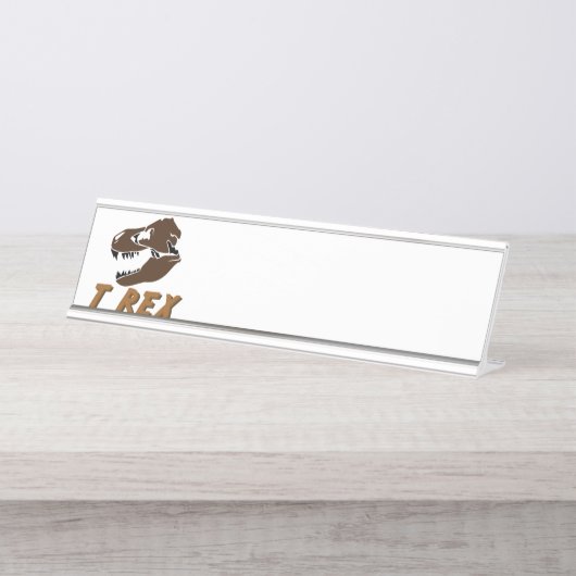 T Rex Schreibtischnamensplakette (Vorderseite )
