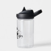 T-Rex (schwarz und weiß) Trinkflasche (Links)