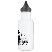 T-Rex (schwarz und weiß) Trinkflasche (Rechts)