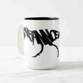 T-Rex Schwarzes 15 Unze Zwei-Ton Tasse (Vorderseite Links)