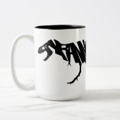 T-Rex Schwarzes 15 Unze Zwei-Ton Tasse (Links)