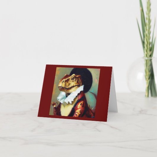T Rex Shakespeare Karte (Vorderseite)