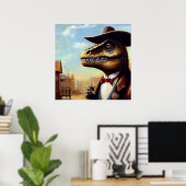 T Rex Sheriff Poster (Heimbüro)