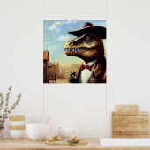 T Rex Sheriff Poster (Küche)
