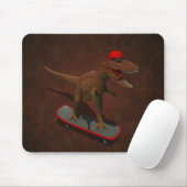 T Rex Skateboarding Mousepad (Mit Mouse)
