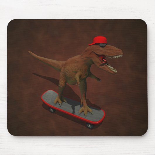 T Rex Skateboarding Mousepad (Vorne)