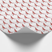 T-rex-Skater Geschenkpapier (Ecke)