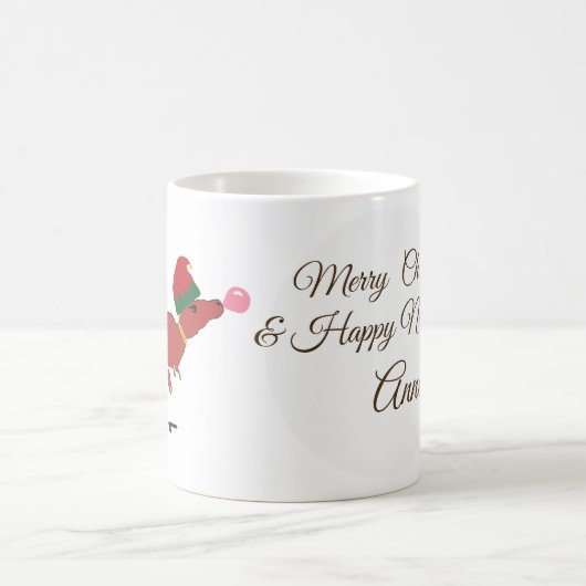 T-rex Skater Holiday Art Kaffeetasse (Mittel)