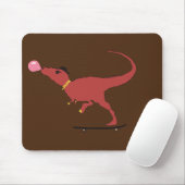 T-rex-Skater Mousepad (Mit Mouse)