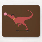 T-rex-Skater Mousepad (Vorne)