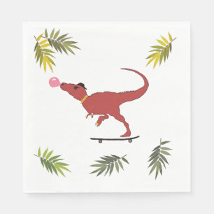 T-rex-Skater Serviette