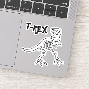 T-REX Skeleton Aufkleber