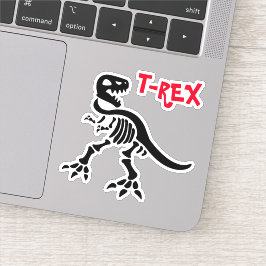 T-REX Skeleton Aufkleber