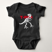T-rex Skeleton Baby Strampler (Vorderseite)