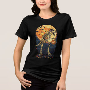 T-Rex Skeleton Halloween T - Shirt - Dinosaurier m