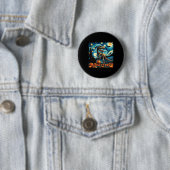 T-rex Skeleton Halloween Van Gogh Starry Night Fal Button (Beispiel)