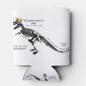 T Rex skeleton König der Dinosaurier Dosenkühler (Rückseite)