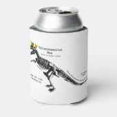 T Rex skeleton König der Dinosaurier Dosenkühler (Kanne Rückseite)