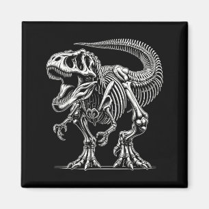 T-Rex Skelett Dinosaurier Knochen Fossil Halloween Magnet