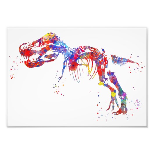 T Rex skelett Fotodruck (Vorne)