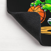T-Rex Skelett Spieler Dinosaurier  Mousepad (Ecke)