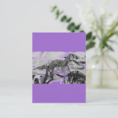 T-Rex Skelettstift Postkarte (Stehend Vorderseite)