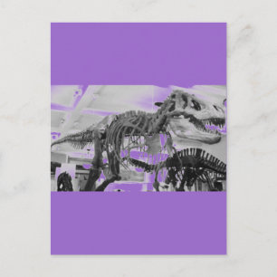 T-Rex Skelettstift Postkarte
