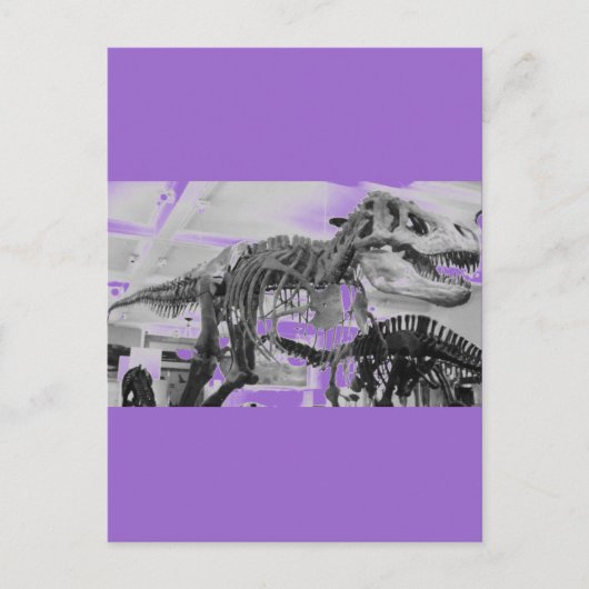 T-Rex Skelettstift Postkarte (Vorderseite)