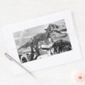 T-Rex Skelettstift Rechteckiger Aufkleber (Umschlag)
