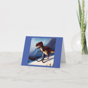 T Rex Skiing Karte