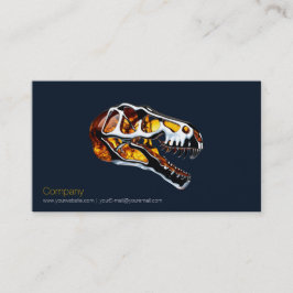 T Rex Skull Business Card Visitenkarte