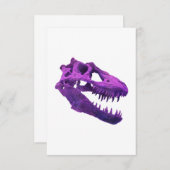 T-Rex Skull Dino Bones Fossil Dinosaur Tyrannosaur Dankeskarte (Vorne/Hinten)