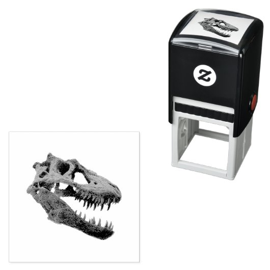 T-Rex Skull Dino Knochen Fossil Dinosaur Tyrannosa Permastempel (Beispiel)