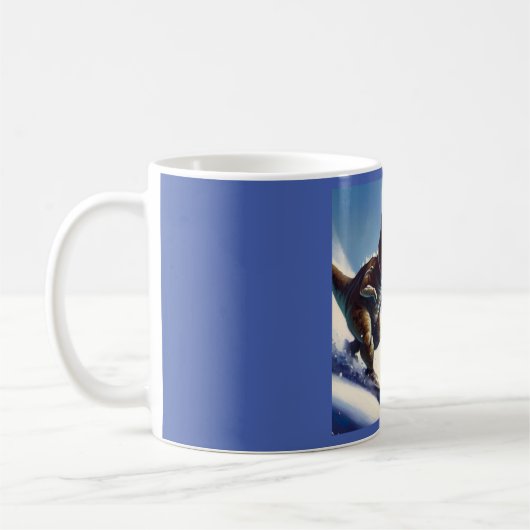 T Rex Snowboarding Kaffeetasse (Links)