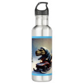 T Rex Snowmobile Edelstahlflasche (Vorderseite)