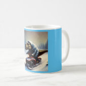 T Rex Snowmobile Kaffeetasse (VorderseiteRechts)
