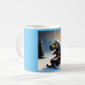 T Rex Snowmobile Kaffeetasse (Vorderseite Links)