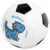 T Rex Soccer Ball - Blau (Dreiviertel)