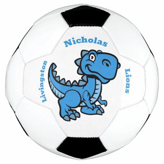 T Rex Soccer Ball - Blau (Vorderseite)