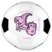 T Rex Soccer Ball - Rosa (Gedreht)