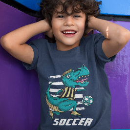 T-Rex Soccer Player Sports T - Shirt