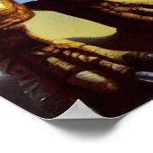 T Rex Space Opera Hero Poster (Ecke)