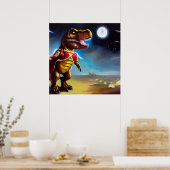 T Rex Space Opera Hero Poster (Küche)