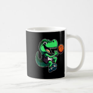 T-Rex spielt Basketball-Trainer Dino T-Rex Rex Spo Kaffeetasse