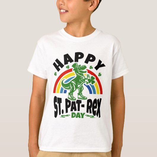 T-Rex St. Patrick's Day T-Shirt (Vorderseite)
