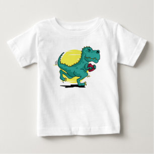 T-Rex Steals Hearts Baby T-shirt