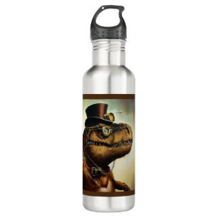 T Rex Steampunk Edelstahlflasche