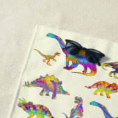 T Rex Stegosaurus Brontosaurus Raptor Dinosaurier  Strandtuch (Beispiel)