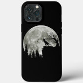 T Rex Stehend auf Mondschein Halloween Case-Mate iPhone Hülle (Rückseite)