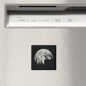 T Rex Stehend auf Mondschein Halloween Magnet (In Situ (Geschirrspüler))